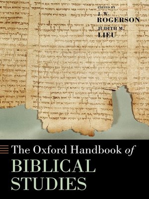 cover image of The Oxford Handbook of Biblical Studies